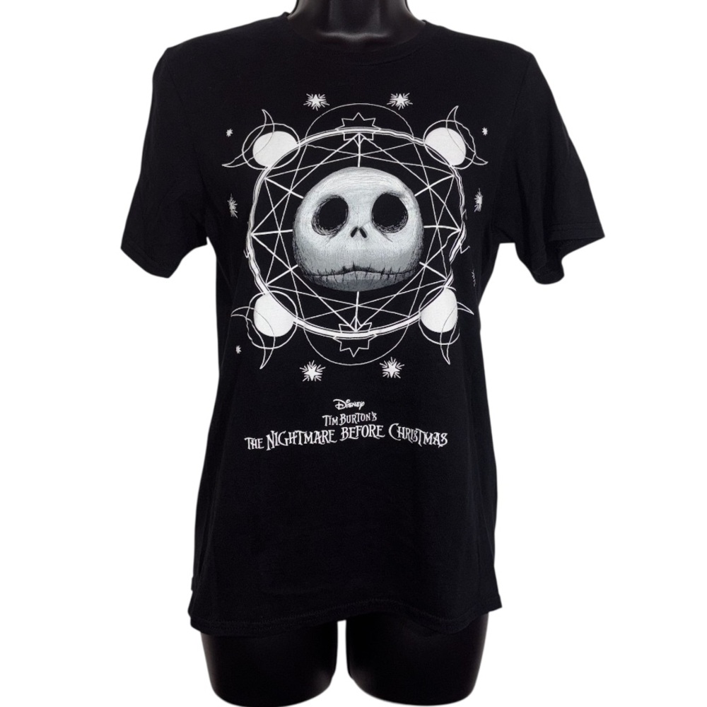 Disney The Nightmare Before Christmas Jack Skellington Short Sleeve Black Tee